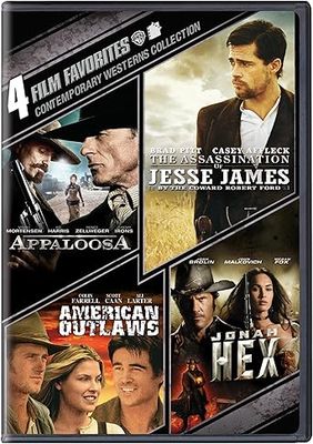 4 Film Favorites Contemporary Westerns Collection - Appaloosa / The Assassination Of Jessie James / American Outlaws / Jonah Hex, DVD