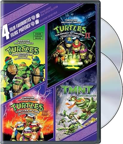 4 Film Favorites: Teenage Mutant Ninja Turtles 1, 2, 3, &amp; TMNT, DVD