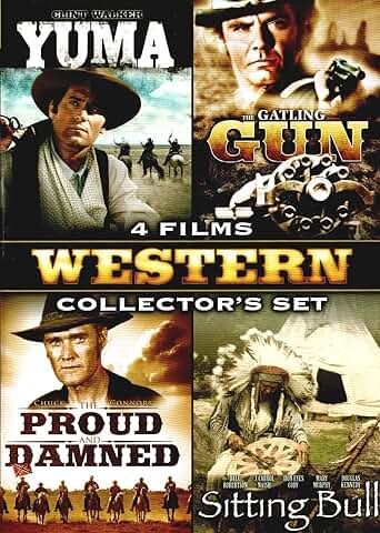 4 Films Western Collector's Set: Yuma / The Gatling Gun / The Proud and Damned / Sitting Bull, DVD