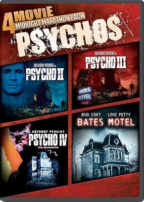 4 Movie Mindnight Marathon Pack: Psychos, Psycho 2-4 / Bates Motel, DVD