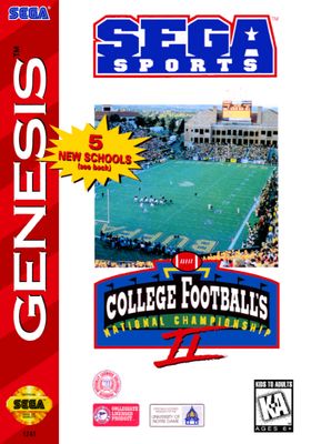 College Football's National Championship II, Sega Genesis (Cart Only)