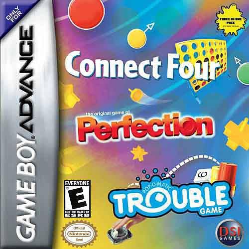 Connect Four/Trouble/Perfection, GameBoy Advance (Cart only)