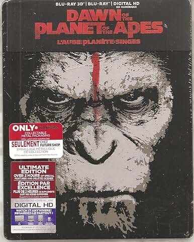 Dawn of the Planet of the Apes, 3D, Steelbook, Blu-ray