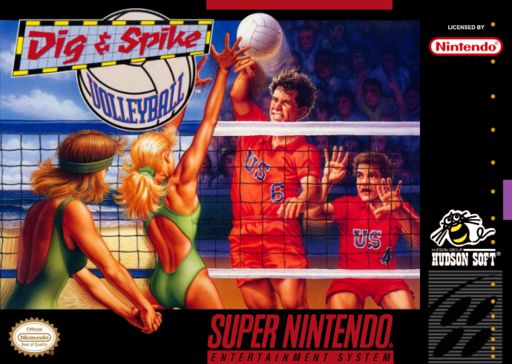Dig and Spike Volleyball, SNES (Cart Only)