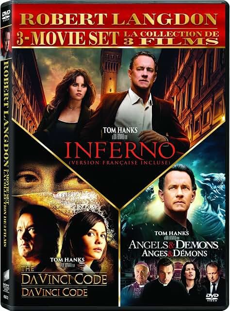 Inferno / The Da Vinci Code / Angels and Demons, DVD