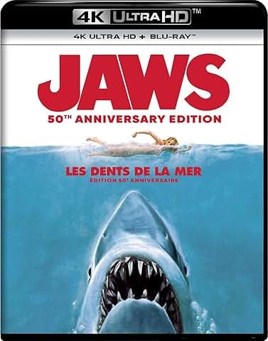 Jaws, 50th Anniversary Edition, 4K UHD, Blu-ray
