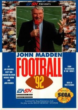 John Madden Football '92, Sega Genesis (Cart Only)