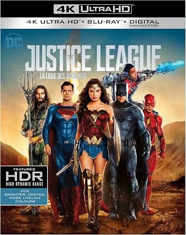 Justice League, 4K UHD, Blu-ray