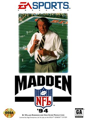 Madden NFL '94, Sega Genesis (Cart Only)