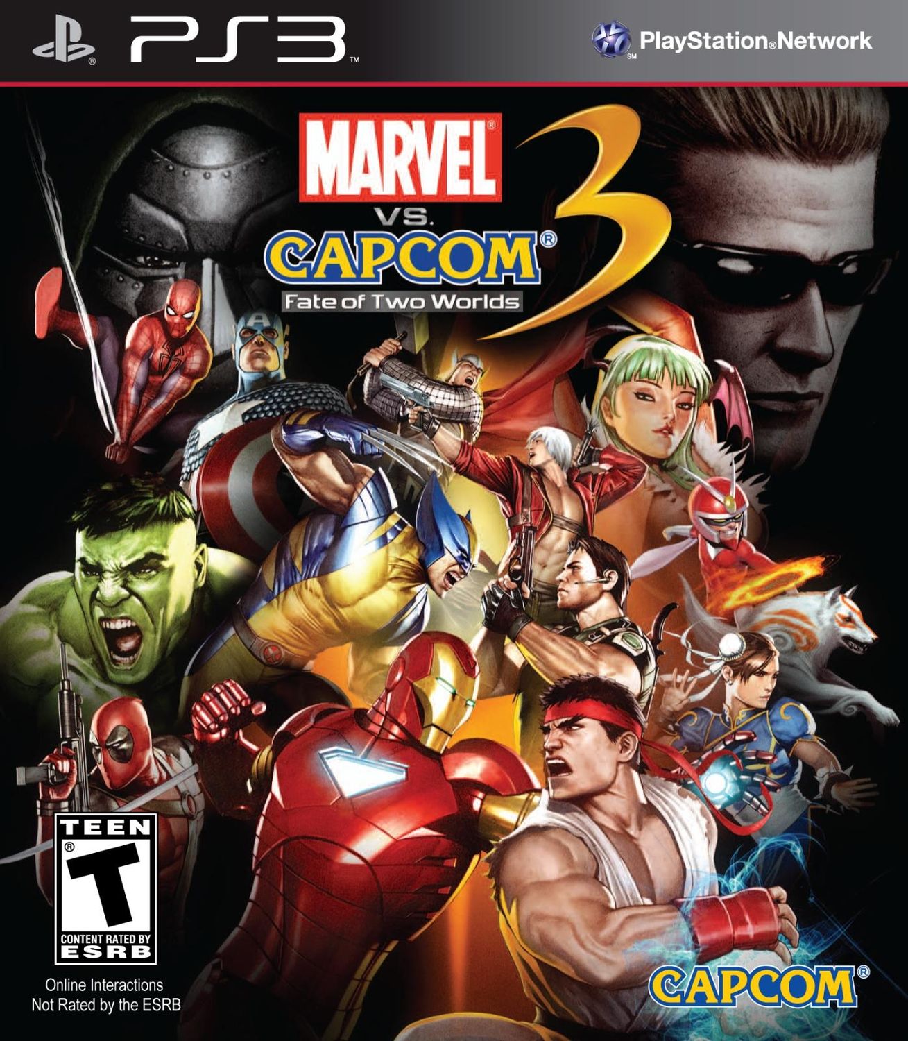 Marvel Vs Capcom 3 Fate of Two Worlds, PS3