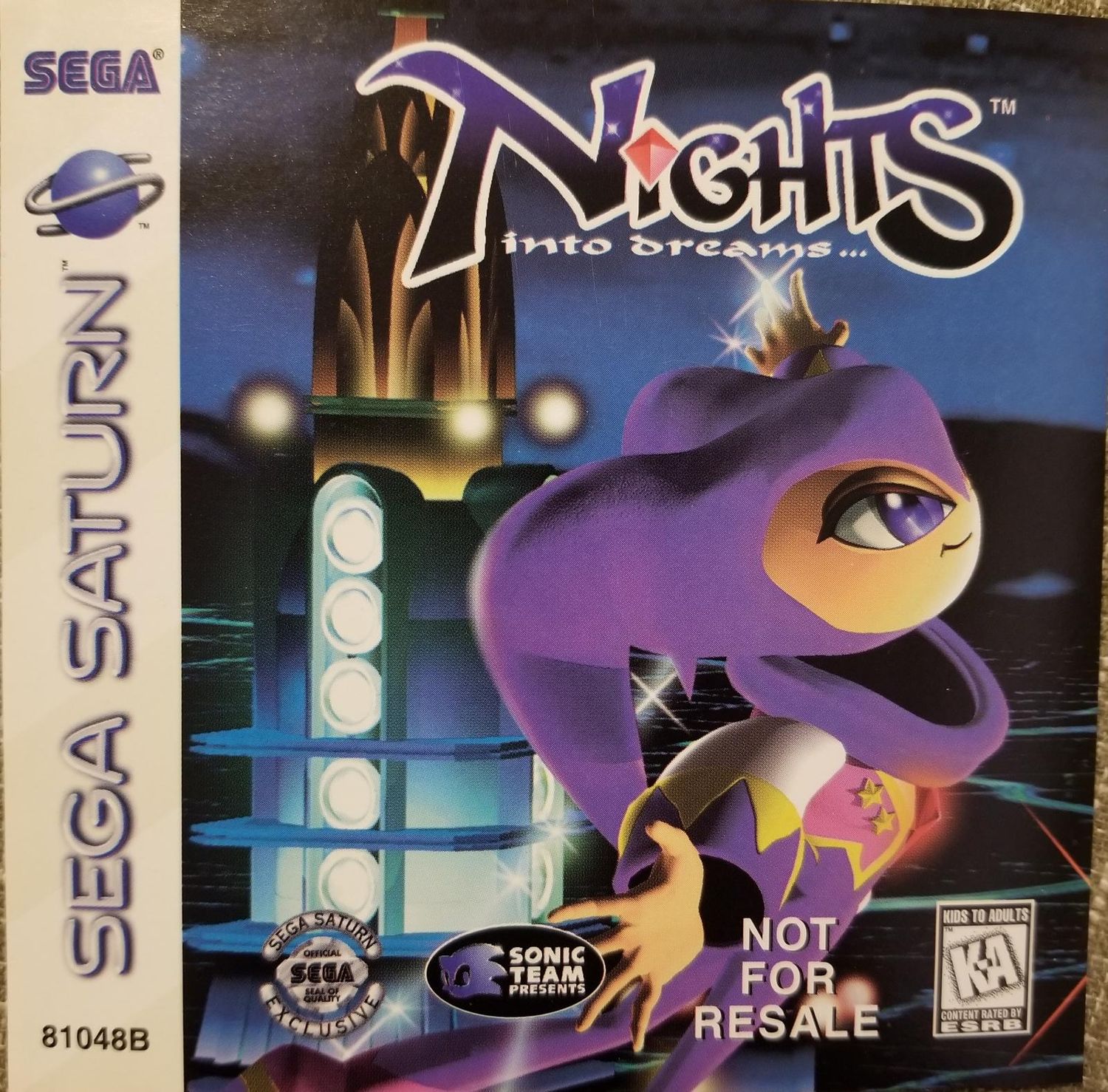 Nights into Dreams, Sega Saturn (Not For Resale)