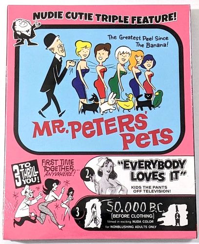 Nudie Cutie Triple Feature (Mr. Peters' Pets / Everybody Loves It / 50,000 B.C.), Blu-ray