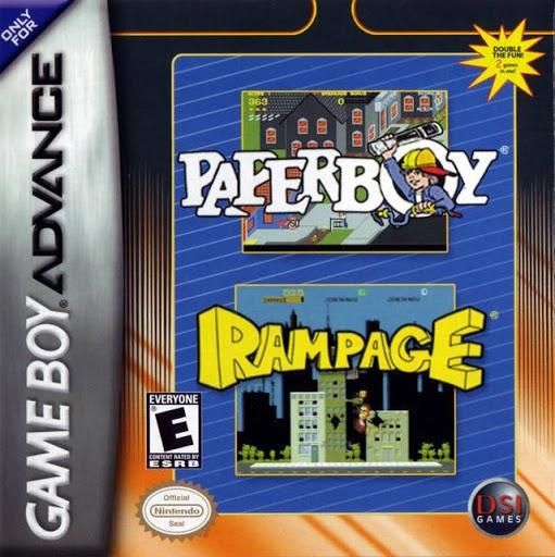 Paperboy &amp; Rampage, GameBoy Advance (Cart Only)