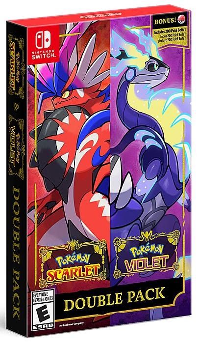 Pokemon Scarlet &amp; Pokemon Violet Double Pack, Switch (NEW)