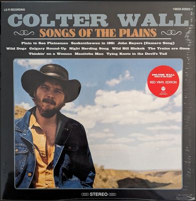 Colter Wall - Songs of The Plains (Red Vinyl), Vinyl (NEW)
