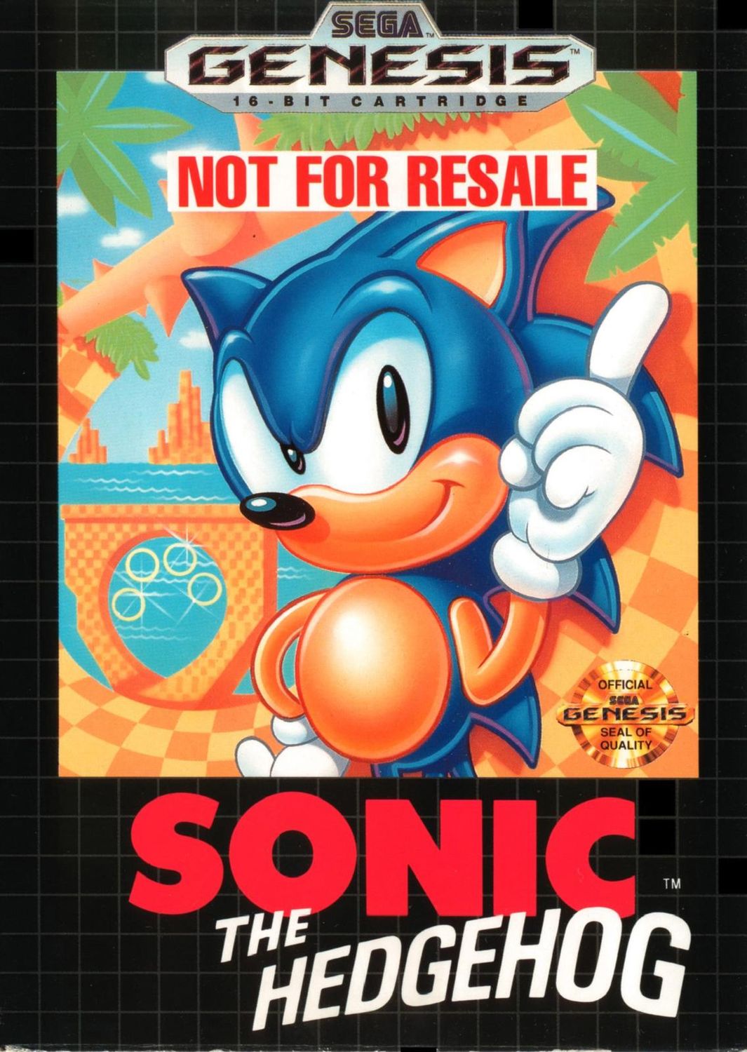Sonic The Hedgehog - Not For Resale, Sega Genesis (Cart Only)