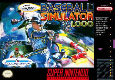 Super Baseball Simulator 1.000, SNES (Cart Only)