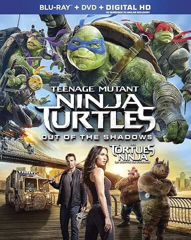 Teenage Mutant Ninja Turtles: Out of the Shadows, Blu-ray