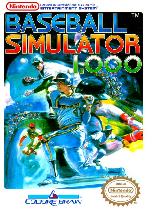 Baseball Simulator 1.000, NES (Cart Only)