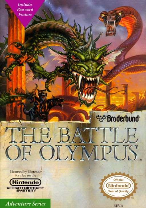 Battle of Olympus, NES (No Manual)