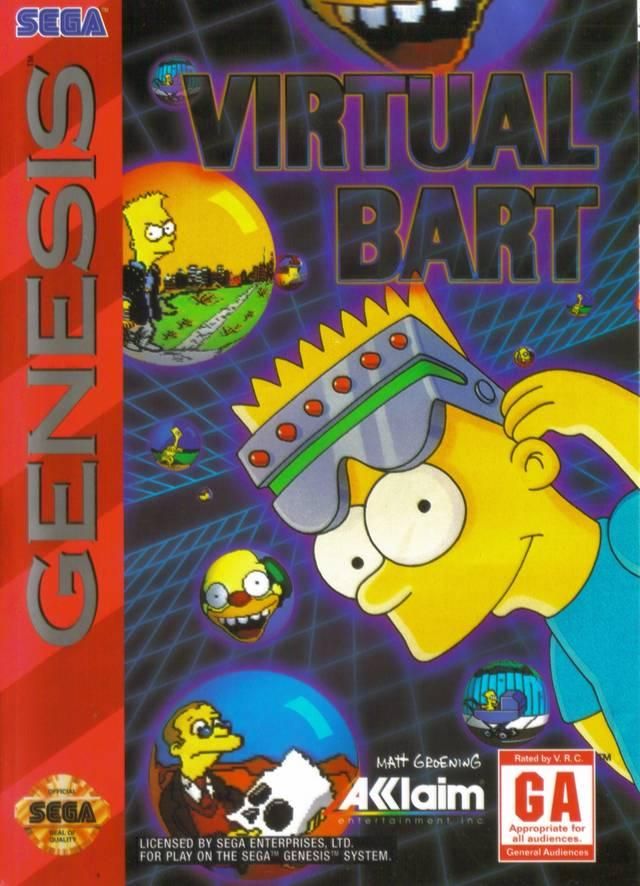 Virtual Bart, Sega Genesis (No Manual)