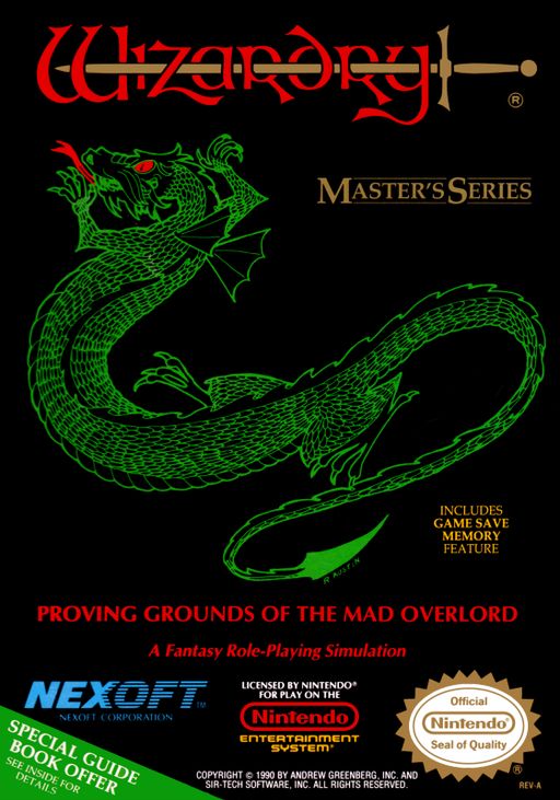 Wizardry - Proving Grounds of the Mad Overlord, NES (Cart Only)