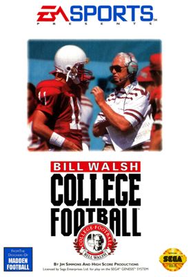 BillWalsh College Football, Sega Genesis (Cart Only)