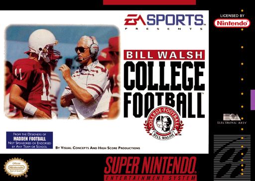 Bill Walsh College Football, SNES (Cart Only)