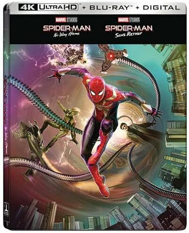 Spider-Man No Way Home, Steelbook, 4K UHD, Blu-ray