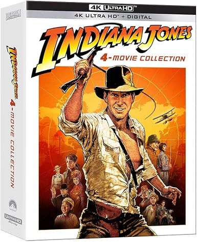Indiana Jones 4 Movie Collection, 4K UHD, Blu-ray