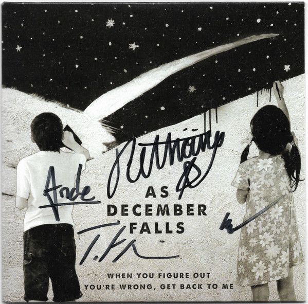 As December Falls – When You Figure Out You're Wrong, Get Back To Me, CD