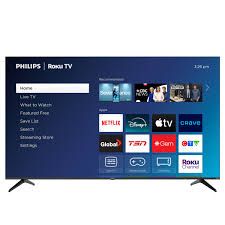 Phillips 75" 4K Roku TV W/Rem