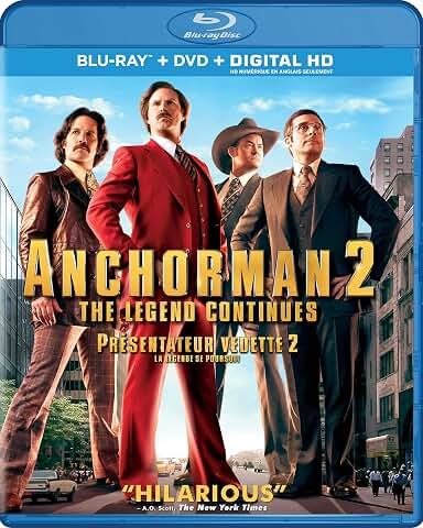 Anchorman 2: The Legend Continues, Blu-ray