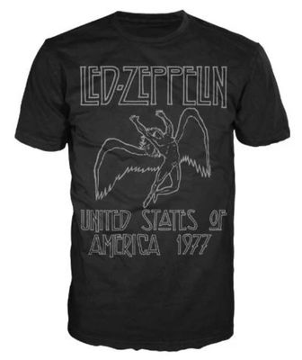 Led Zeppelin - Swan 77 Distressed, 2X T-Shirt