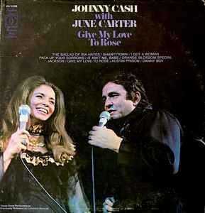 Johnny Cash With June Carter – Give My Love To Rose (G), Vinyl