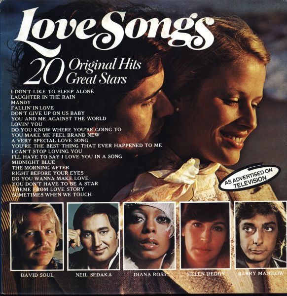 Various – Love Songs 20 Original Hits 20 Great Stars (VG), Vinyl