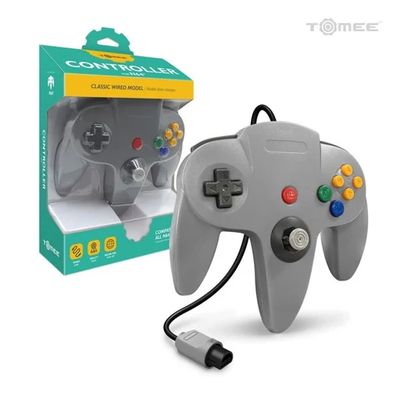 Tomee Look-A-Like Wired Controller for N64 (Grey)