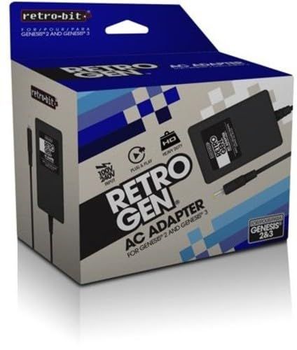 Retro-Bit Retro Gen AC Adapter, Genesis 2 &amp; 3 (NEW)