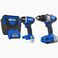 Kobalt 24-V Max Cordless Drill-Driver Impact Driver W/Battery/Charger