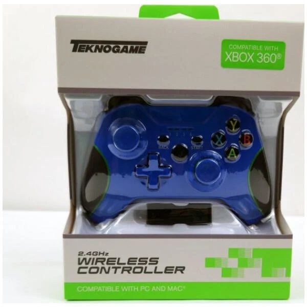 Teknogame 2.4 Ghz Wireless Controller, Xbox 360/PC (NEW, Powder Blue)