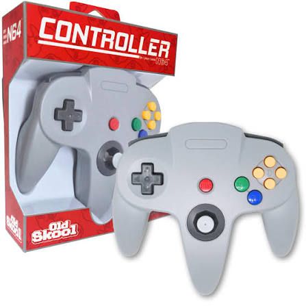 Old Skool Wired Controller, N64 (NEW, Grey)