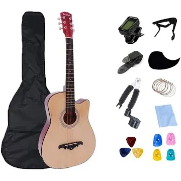 Rosefinch AGT123 Acoustic Guitar *Final Sale Neck Crack &amp; Lifting Bridge