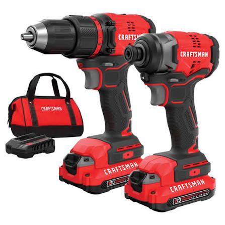 Craftsman Drill Combo W/2 Batteries/Charger