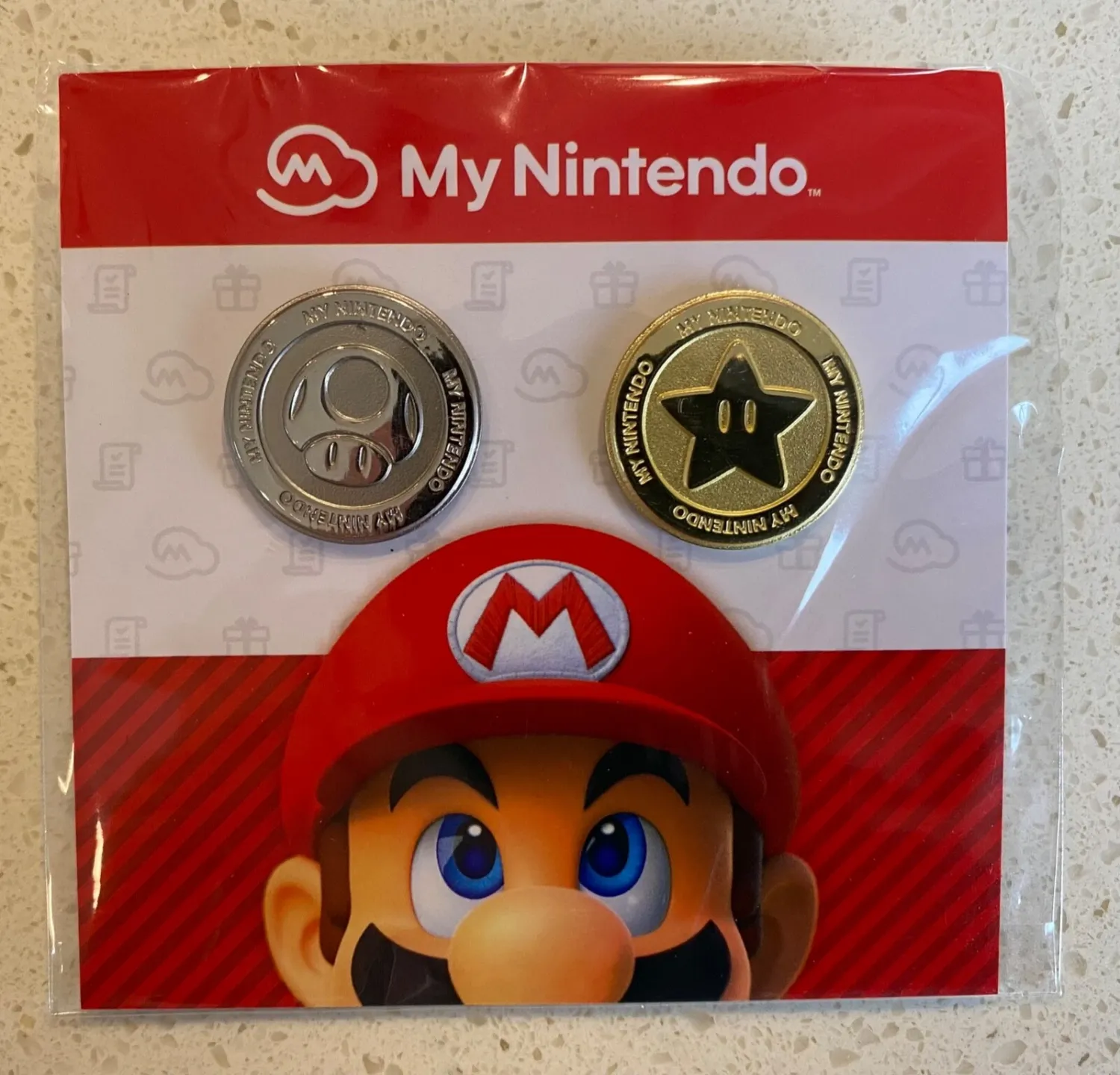 My Nintendo Rewards Exclusive Platinum Point and Gold Point Coins Pin Set