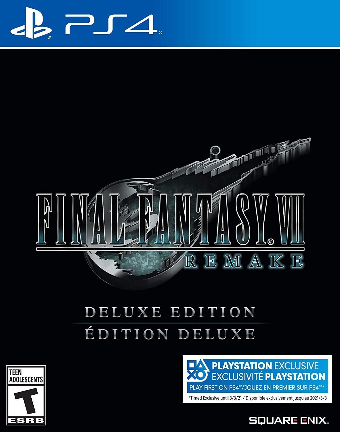 Final Fantasy VII Remake Deluxe Edition, PS4