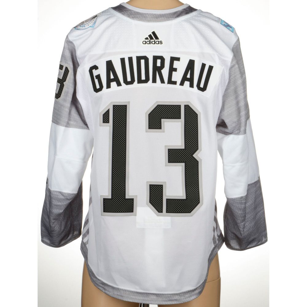 Adidas Calgary Flames White Alternate Johnny Gaudreax Allstar 2019 Hockey Jersey (429)