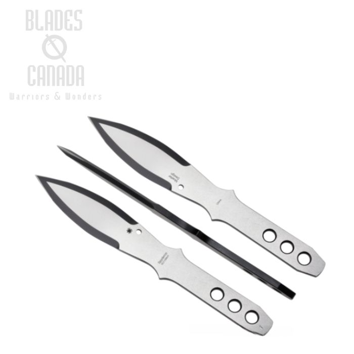 Spyderco Large Triple Throwing Knife Set W/Sheath (727)