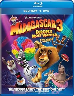 Madagascar 3: Europe's Most Wanted, Blu-ray