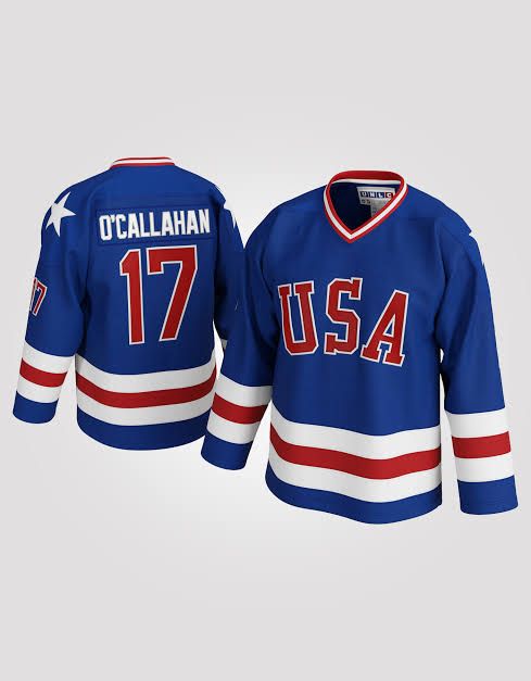 Miracle Team USA Jack O'Callahan Hockey Movie Jersey (157)