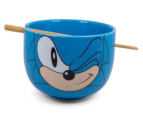 Sonic The Hedgehog Ramen Bowl W/Chopsticks